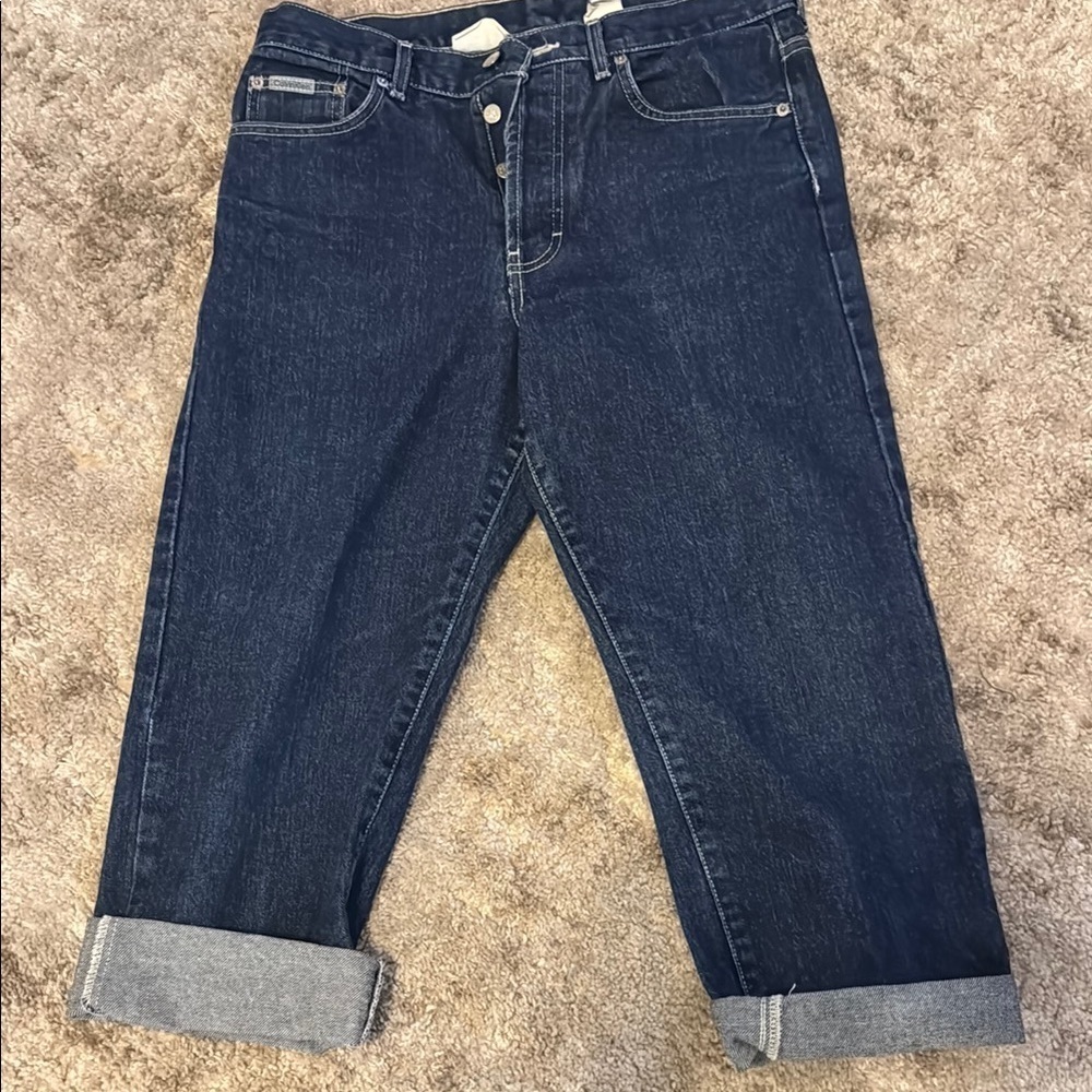 🍍VINTAGE CALVIN KLIEN CUFFED CAPRI🍍Sz 11🍍20” inseam🍍